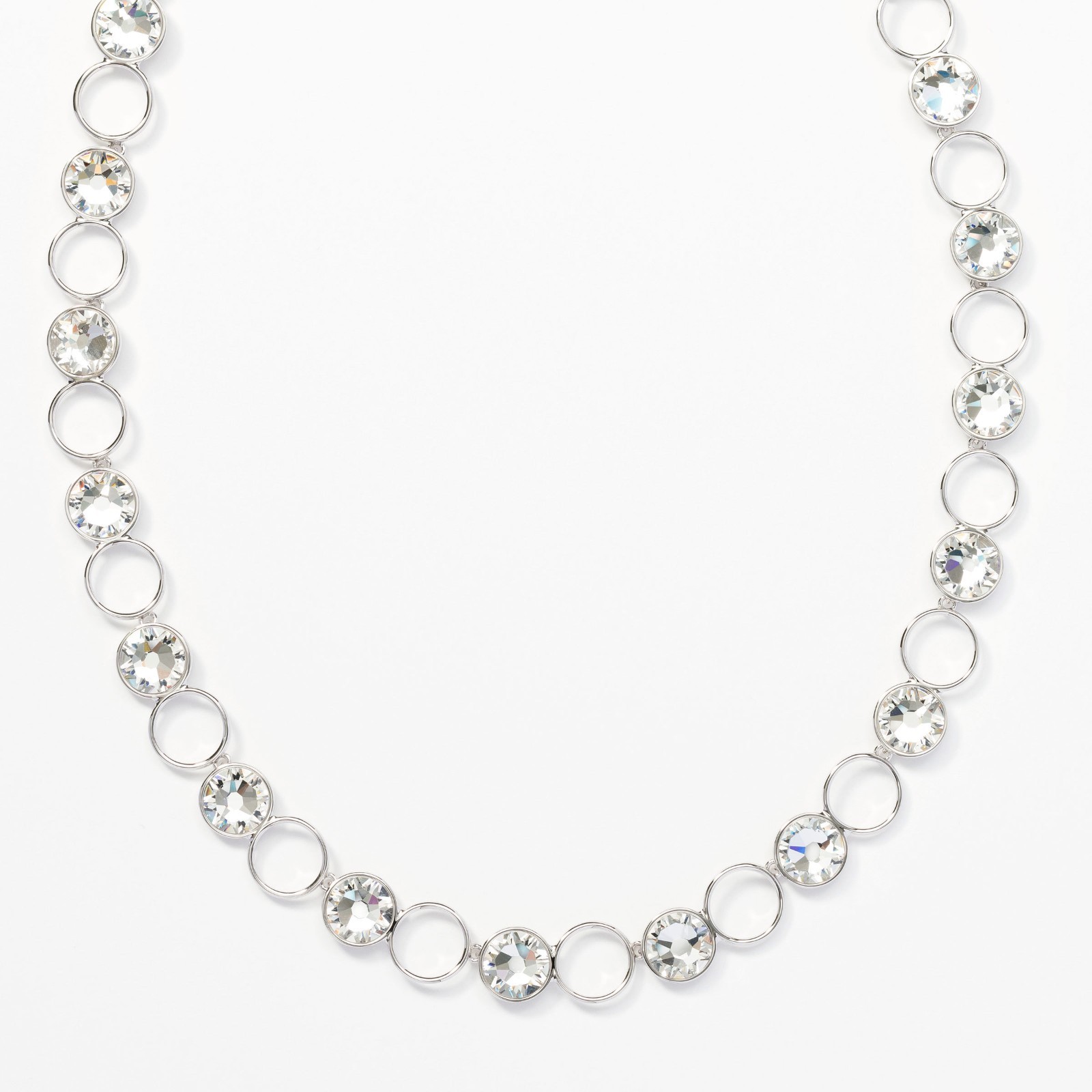 Silver and Crystal Necklace. Touchstone Crystal by Swarovski. Shine on Me. BNIB.