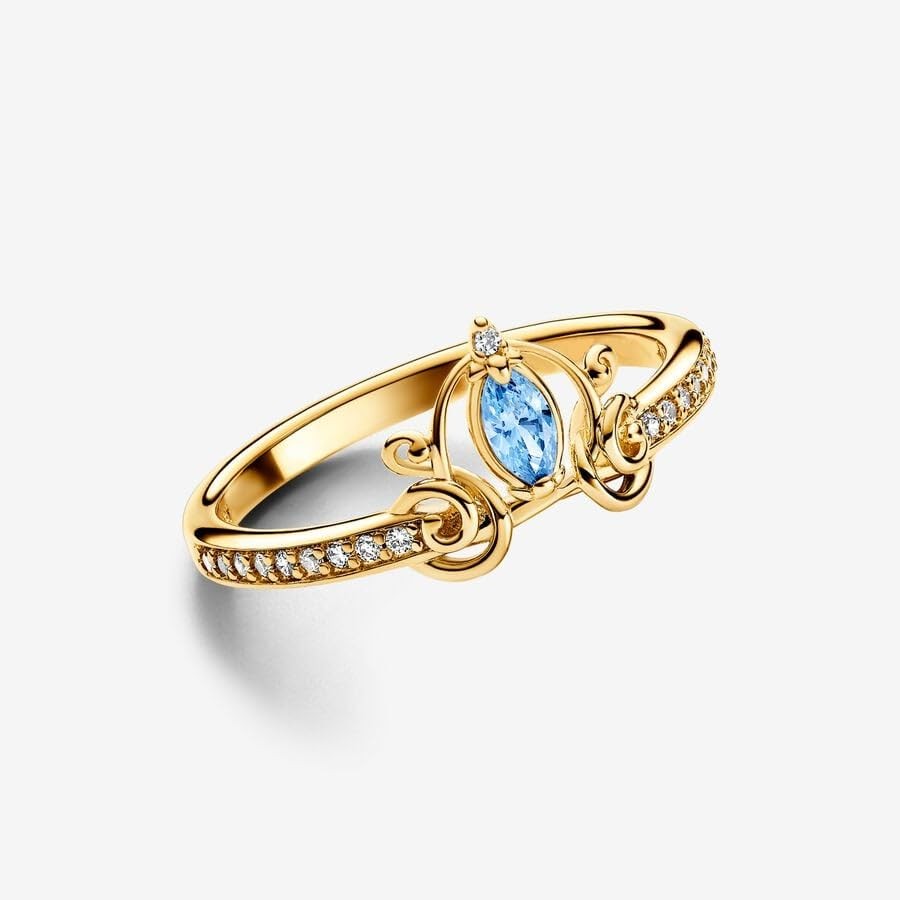 Princess Ring Fit Women Fashion Gifts 925 Sterling Silver DIY Jewelry (Cinder…