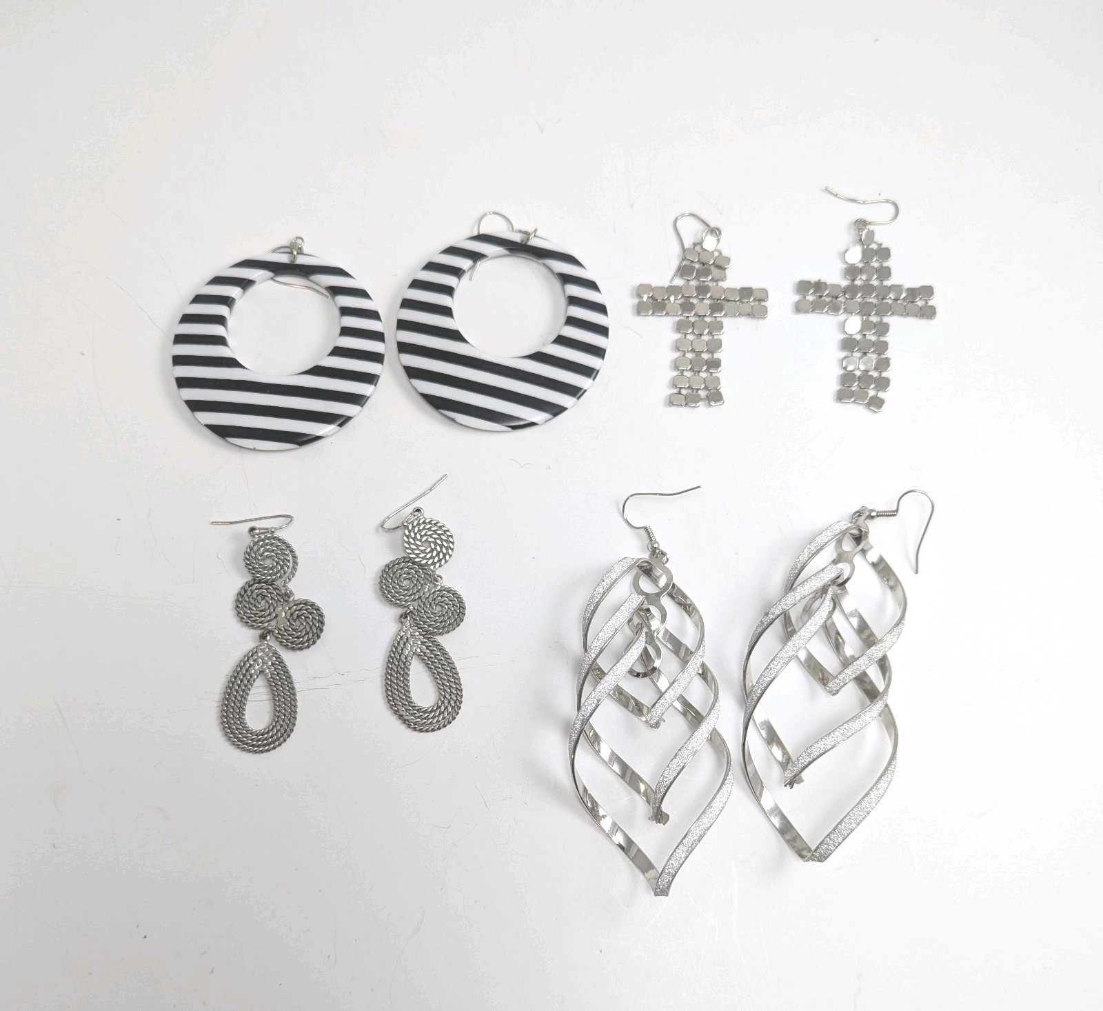 Four Pair Dangly Fun Earring Lot