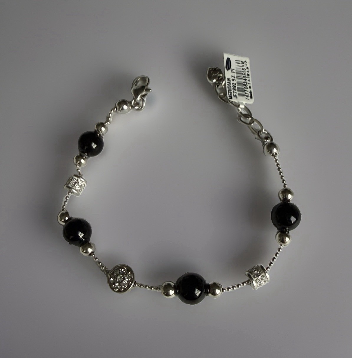 Brighton Bracelet Meridian Petite Prime Black Silver NWT