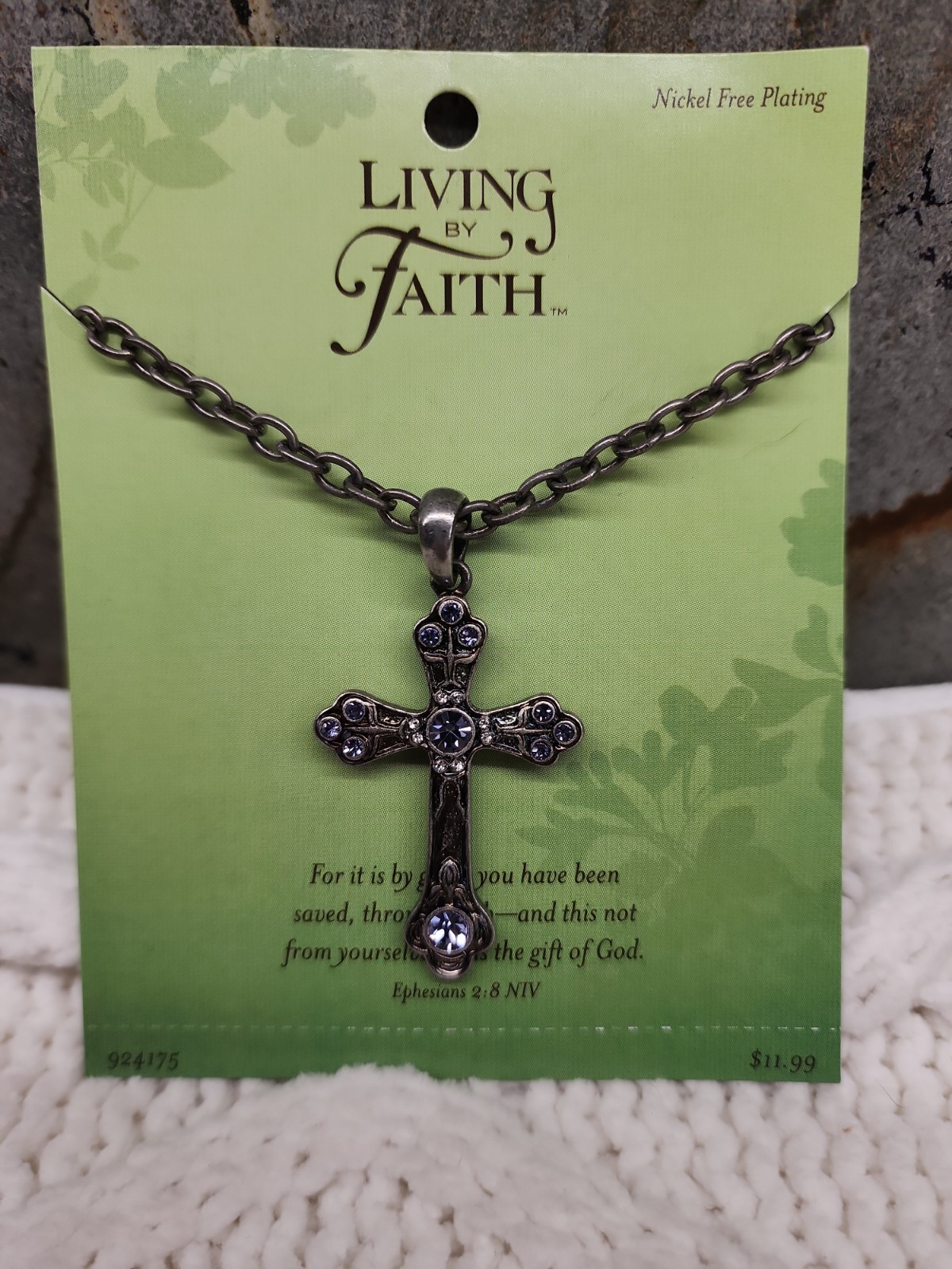Silver Tone Nickle Free Cross Pendant Necklace 16-18 New