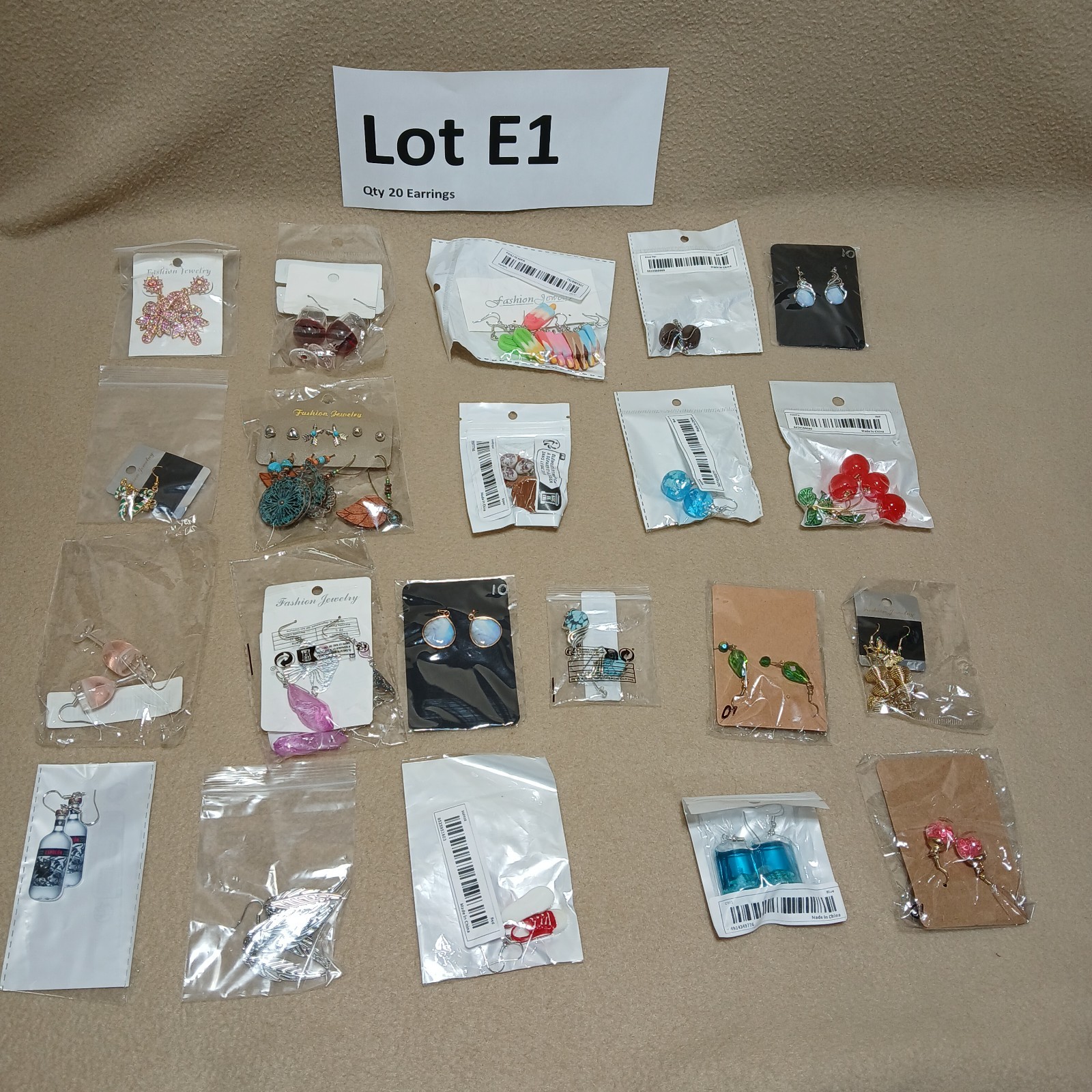Lot of 100+ Fashion Jewelry Earrings Various Sizes And Styles Wearable UNSIGNED