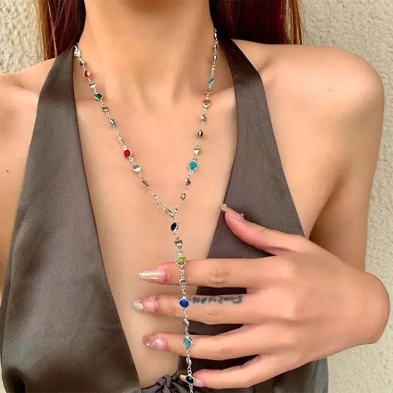 Bohemia Gold Tassel Sequins Necklace Women 2026 Trendy Fashion Jewelry