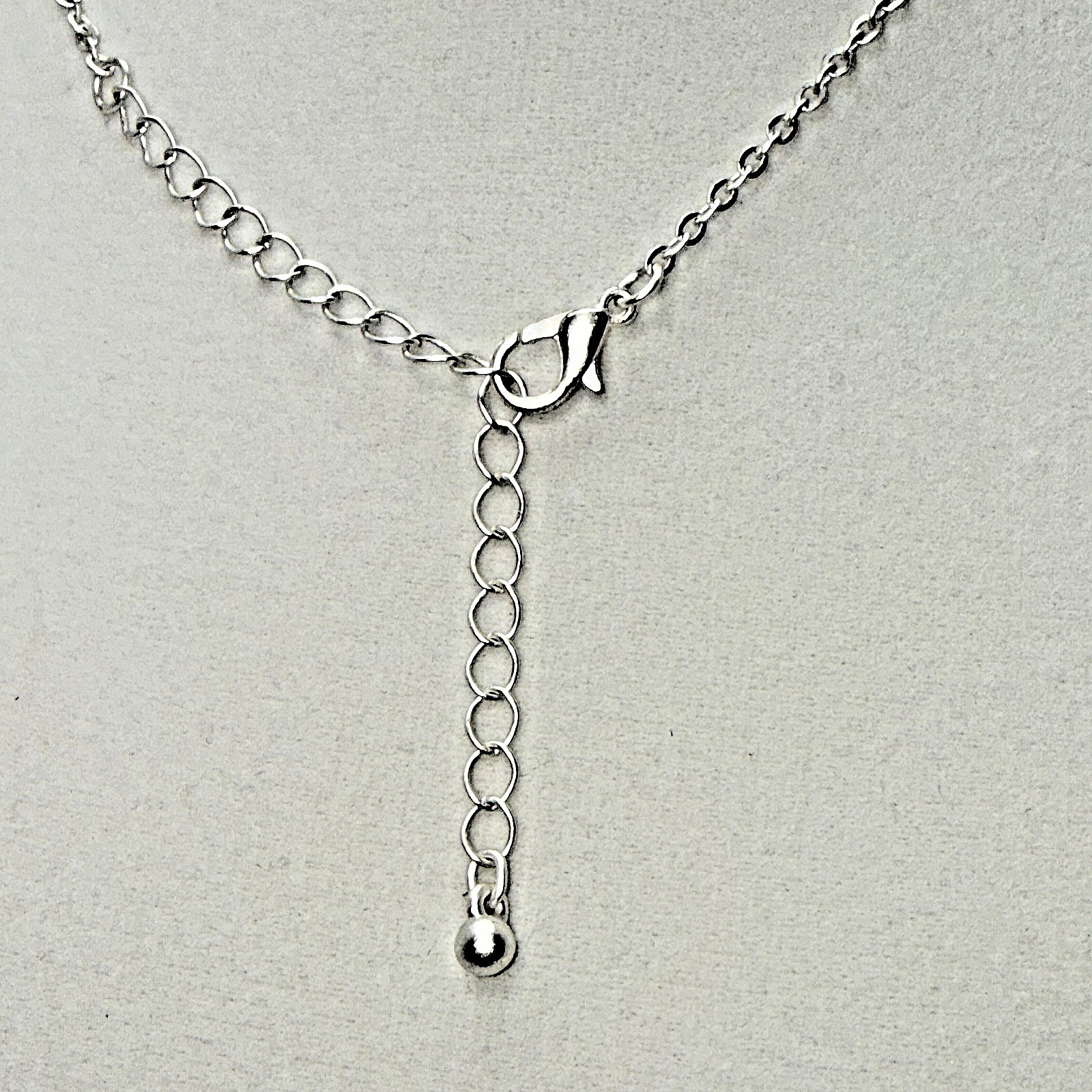 California State Outline Pendant Necklace Silver Two-Tone Gold Heart Charm