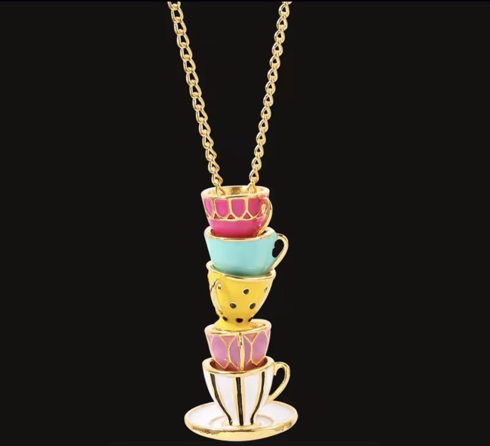 Teacup & Saucer Fashion Necklaces 3 Colors