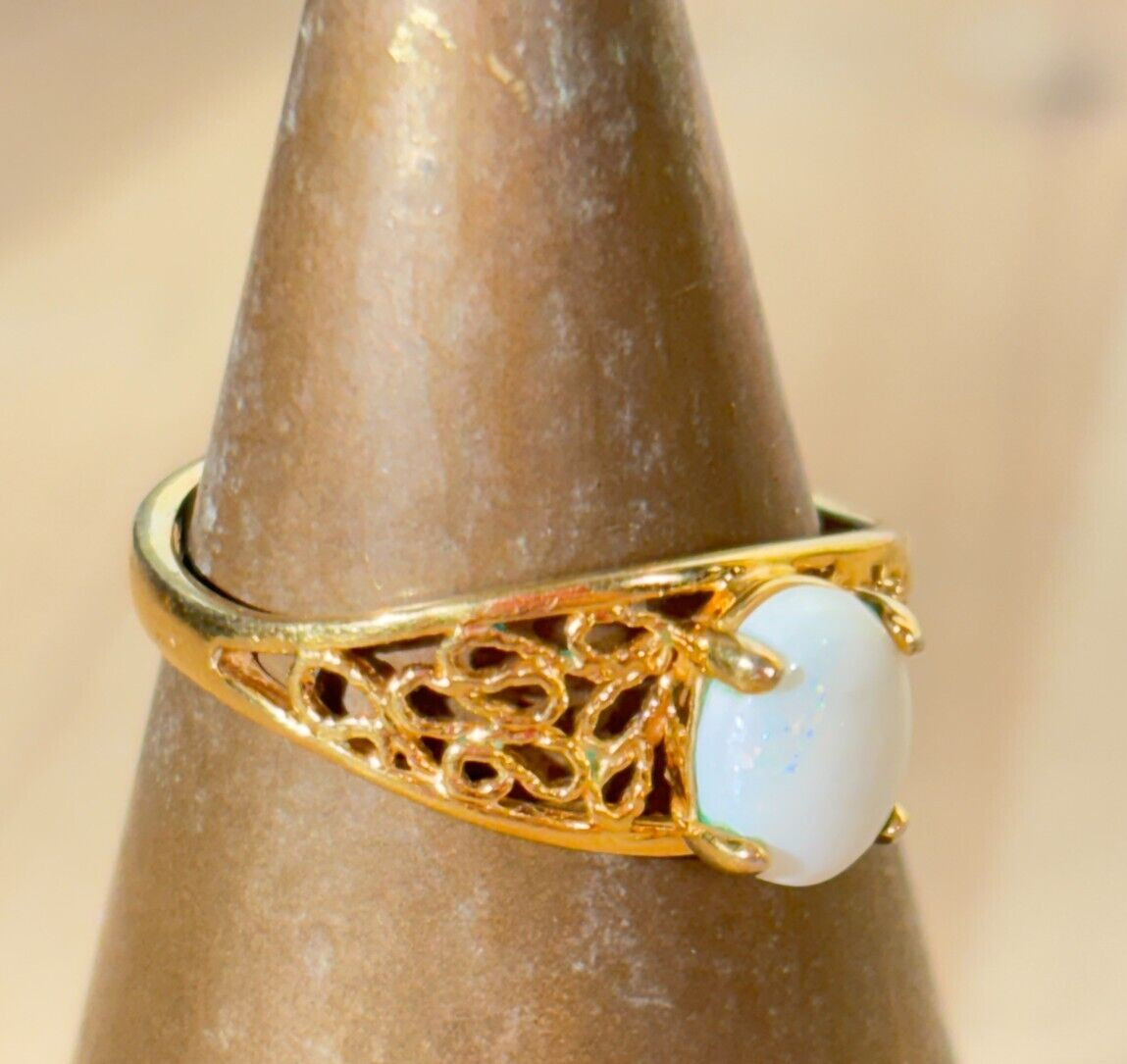 Lot 6 Gold Filled and Costume Rings, Sz 4.5 – 8.5, See Pics