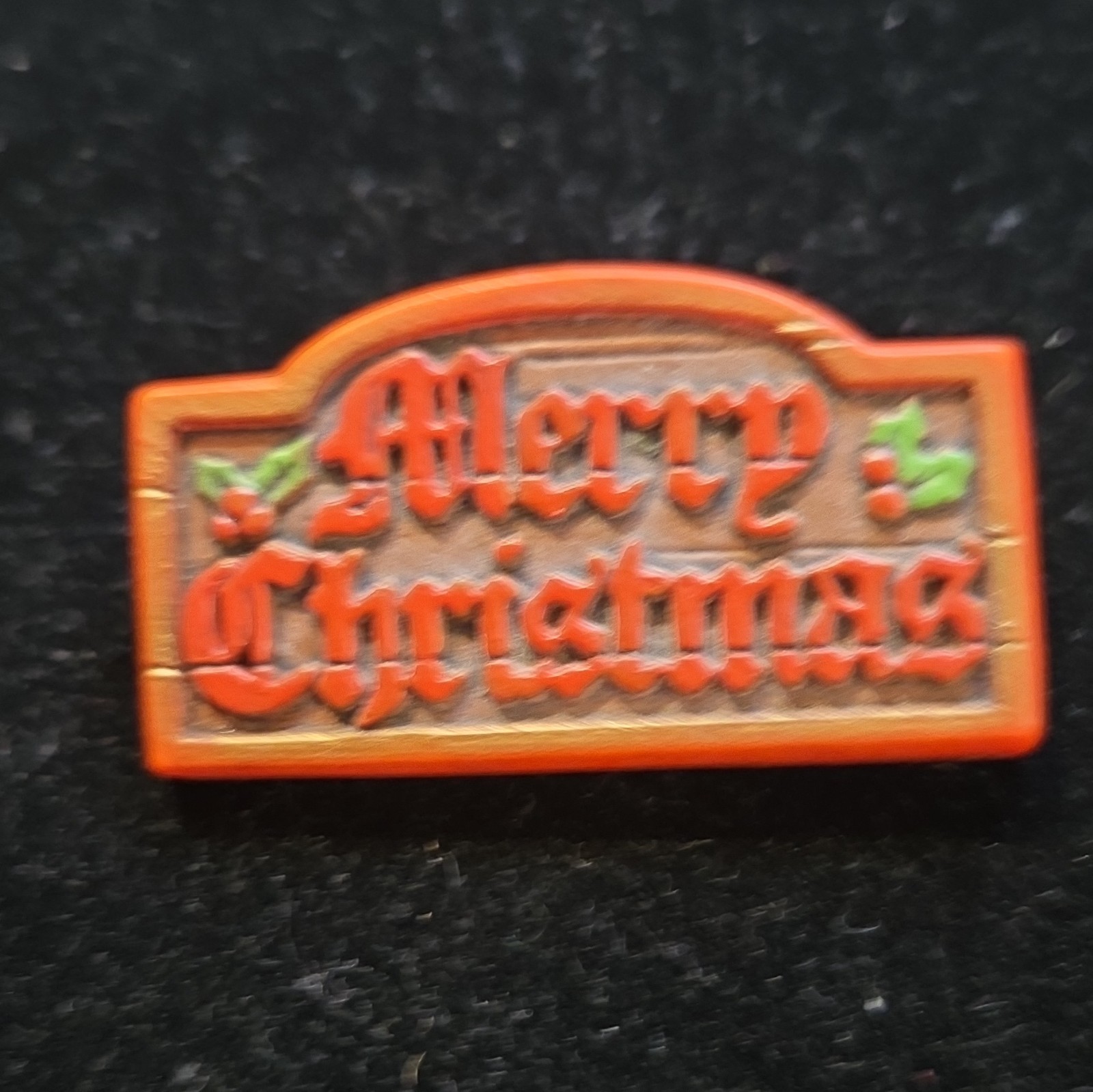 Hallmark Lot of 6 Christmas Brooch Pins Santa Joy Holly Candy Cane