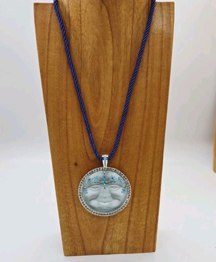 Kirks Folly Flower Moon Fold Over Pendant Necklace Set 2pc Lot One of a kind