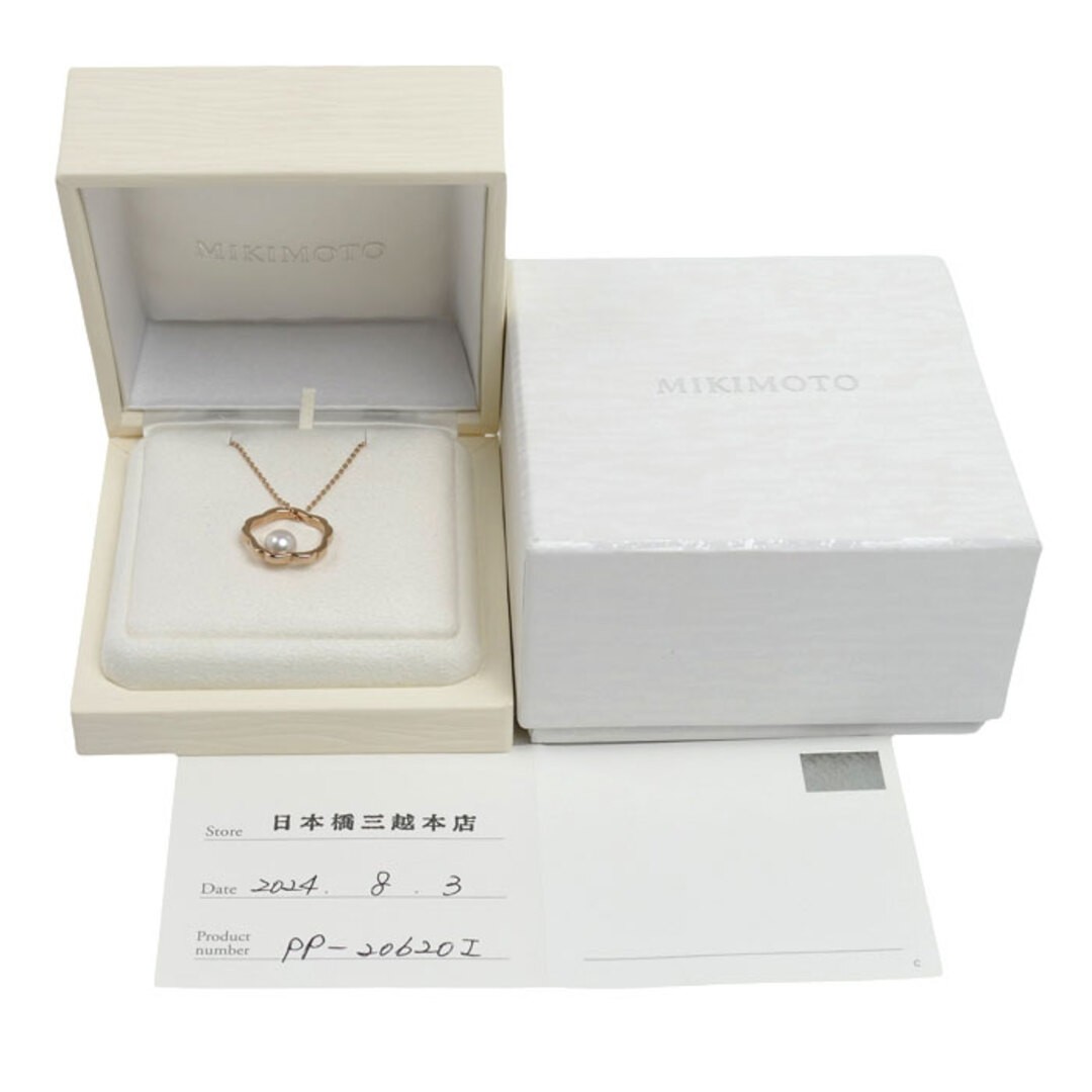 Mikimoto K18PG Pink Gold Necklace Pp-20620i Pearl About 6.5mm 5.1g Used KOER-0
