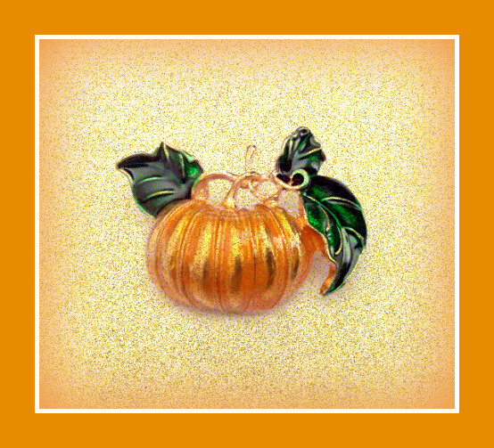 PUMPKIN PIN BROOCH~THANKSGIVING~CORNUCOPIA~GIVE THANKS~COUNT YOUR BLESSINGS AMEN