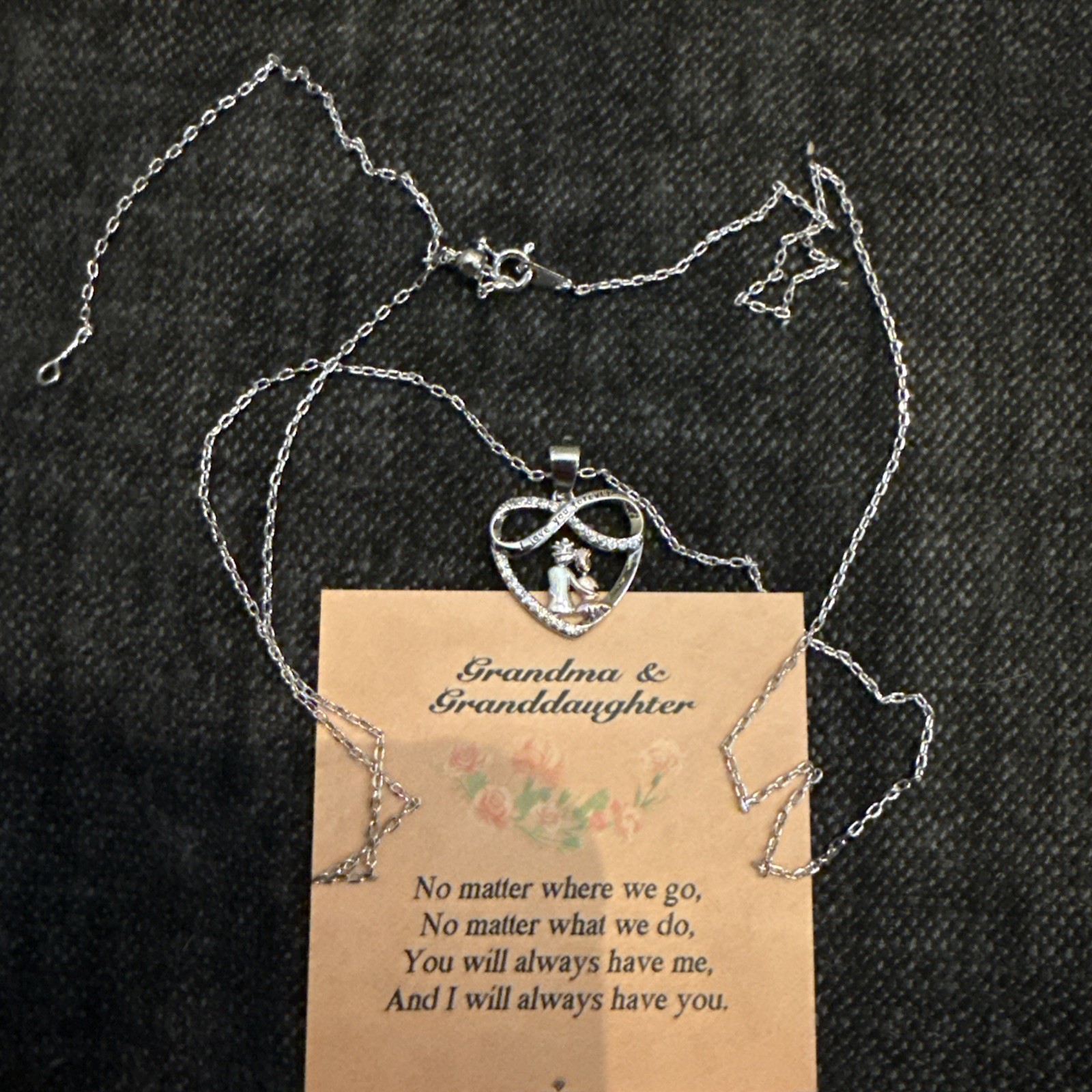 To My Granddaughter Necklace, Granddaughter Gift, Birthday Graduation Gift