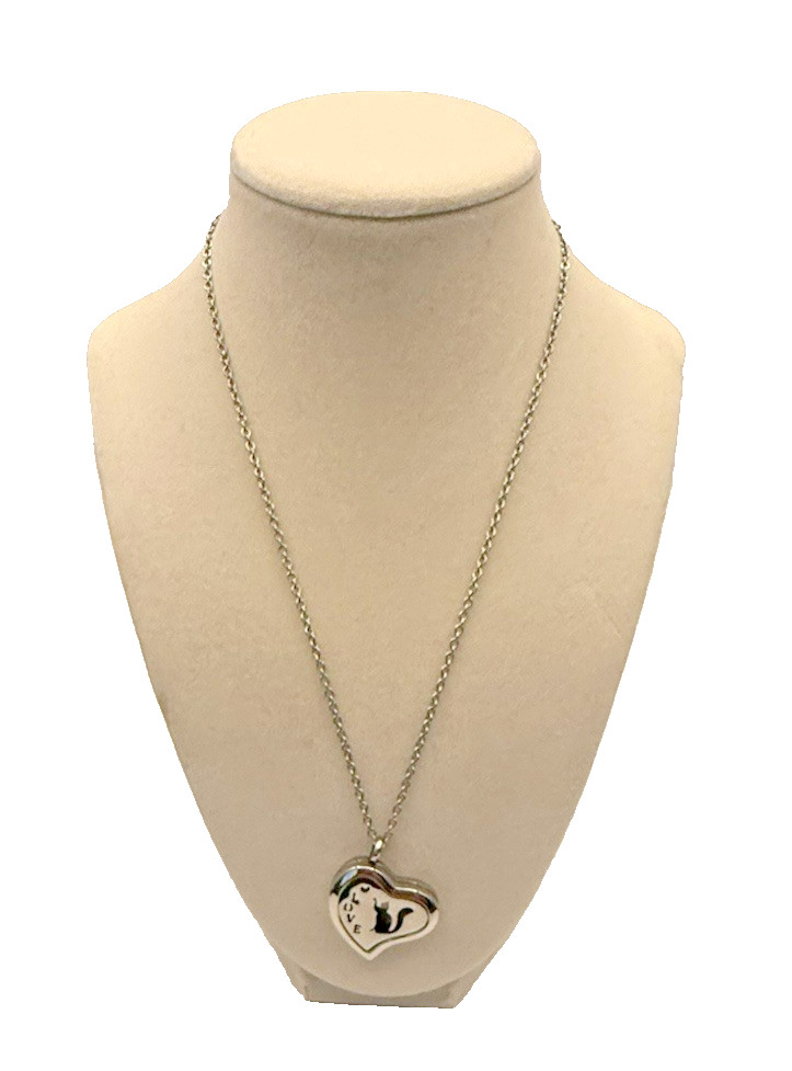 Aroma Diffuser Gem Magnetic Locket Necklance Kitty Cat Love Butterfly