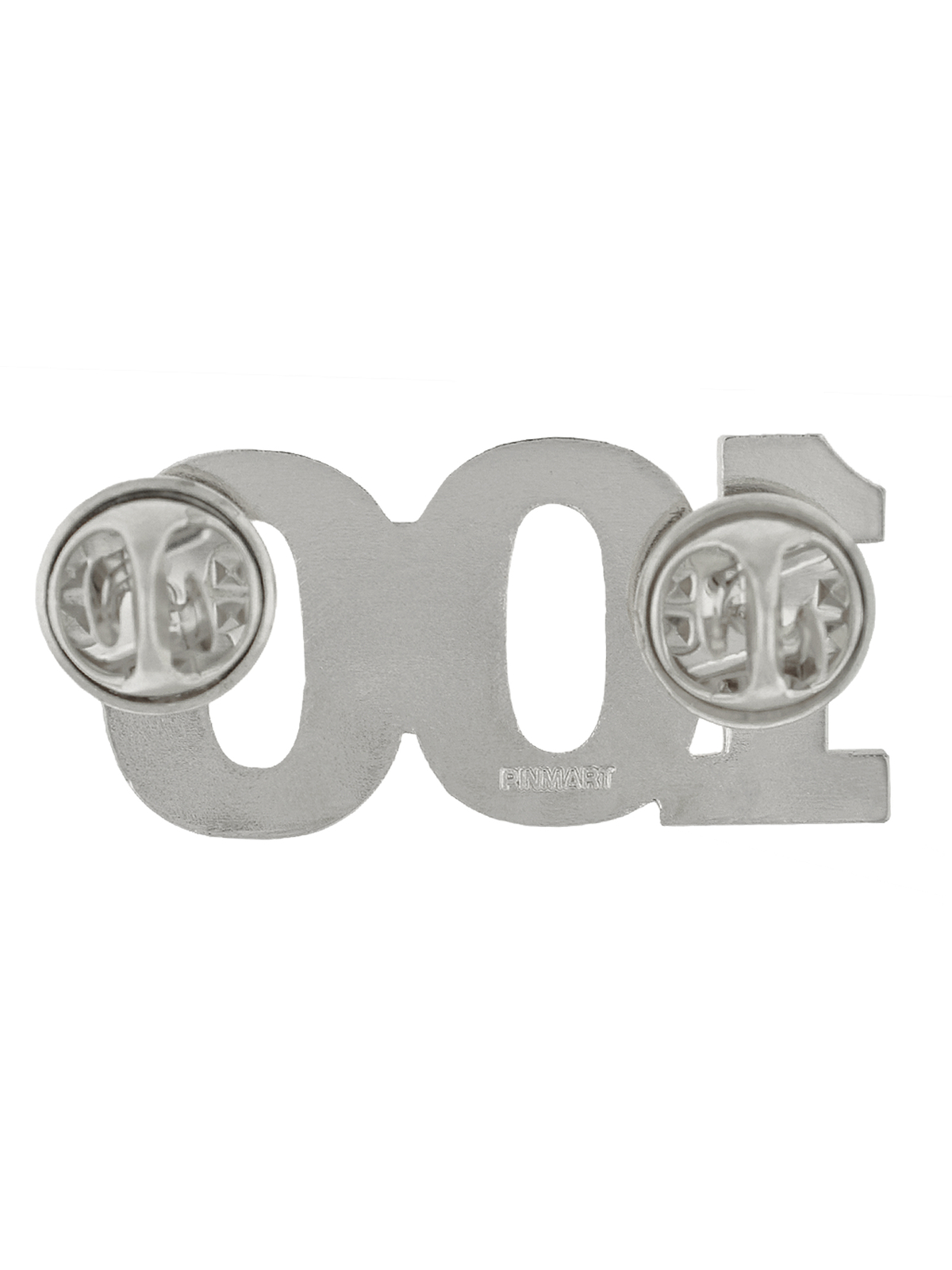 PinMart’s Number 100 Anniversary 100th Birthday Party Shiny Silver Lapel Pin