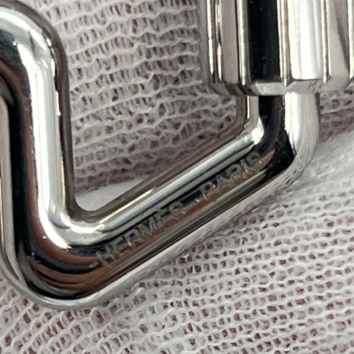 HERMES H To Speed Key Ring Charm Silver GP