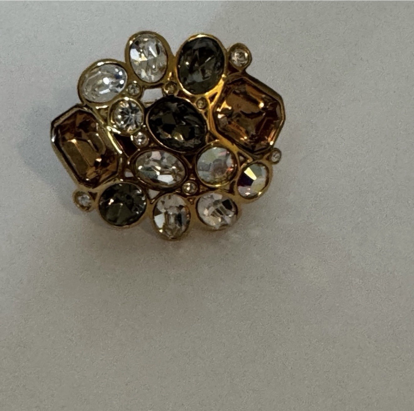 St. John Multi Gem Chunky Cocktail Ring