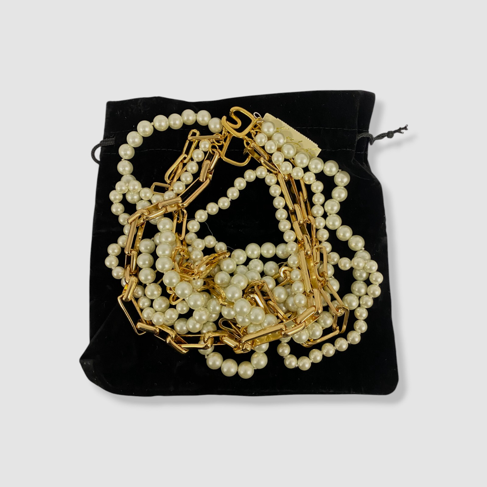 Kenneth Jay Lane Women’s Gold Pearl Nest Necklace
