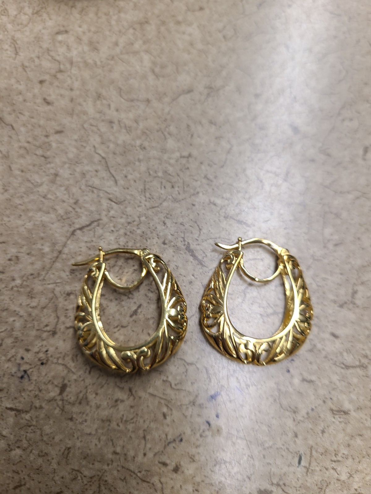 Shop Lc Brass Filigree Hoops