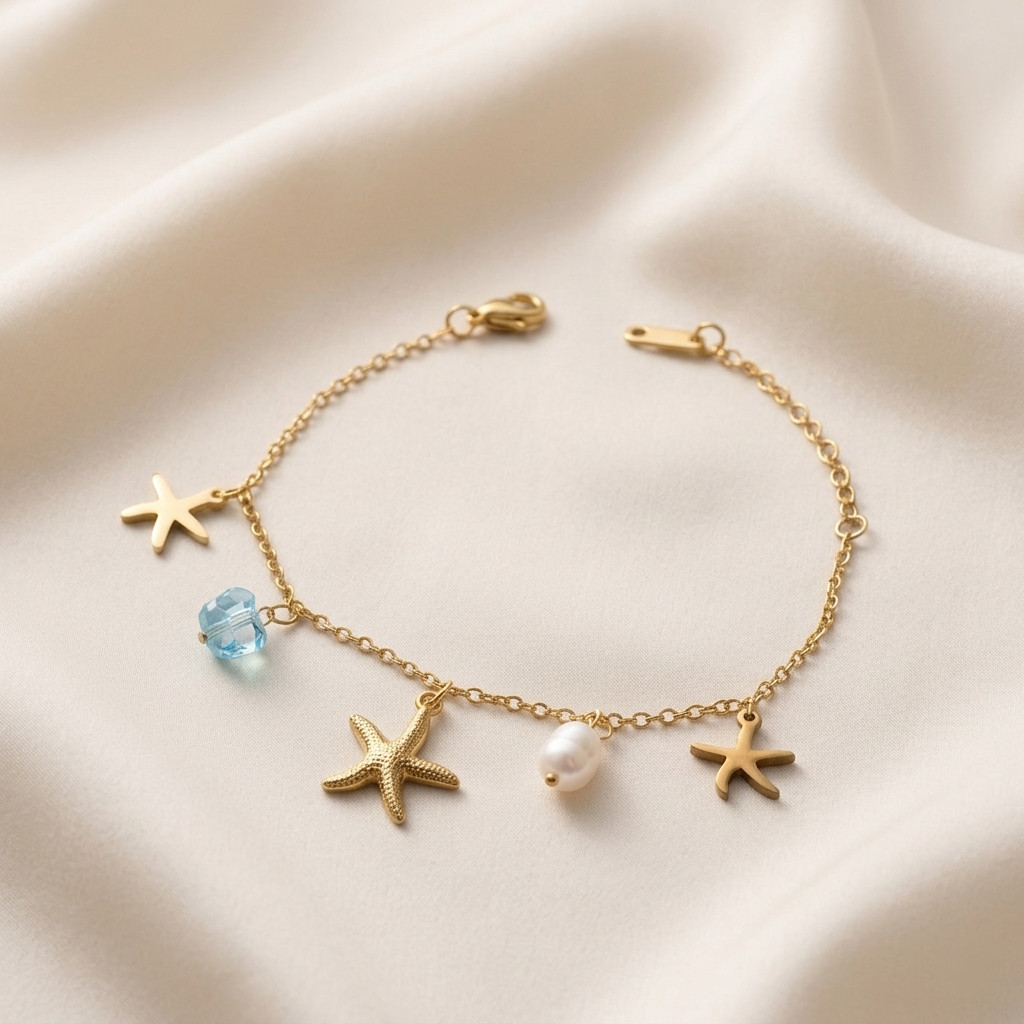 Anti Tarnish Women Bracelet, Premium Stainless Steel, 18K Gold Plated, Jewellery