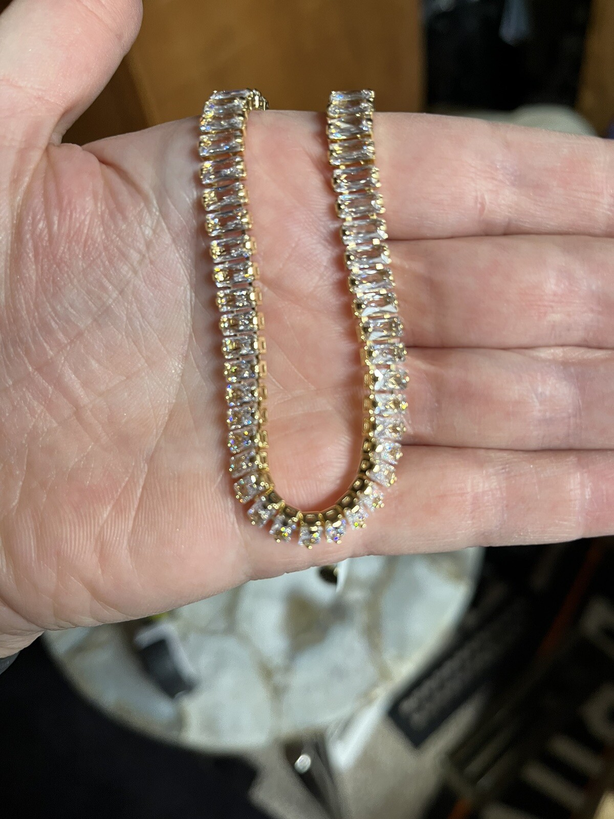 Cubic zerconia tennis Necklace NWT