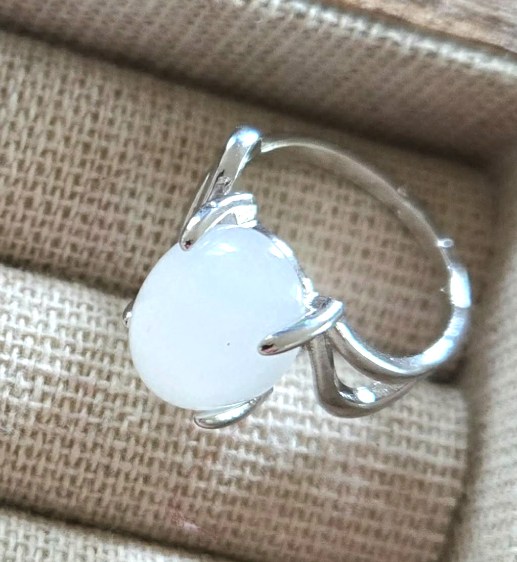 Quartz Ring Acrylic Simulated Size 5 Next Day Shipping