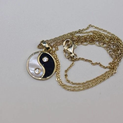 AV Necklace 18 Inch Gold Sterling Silver Adjustable Extender Chain