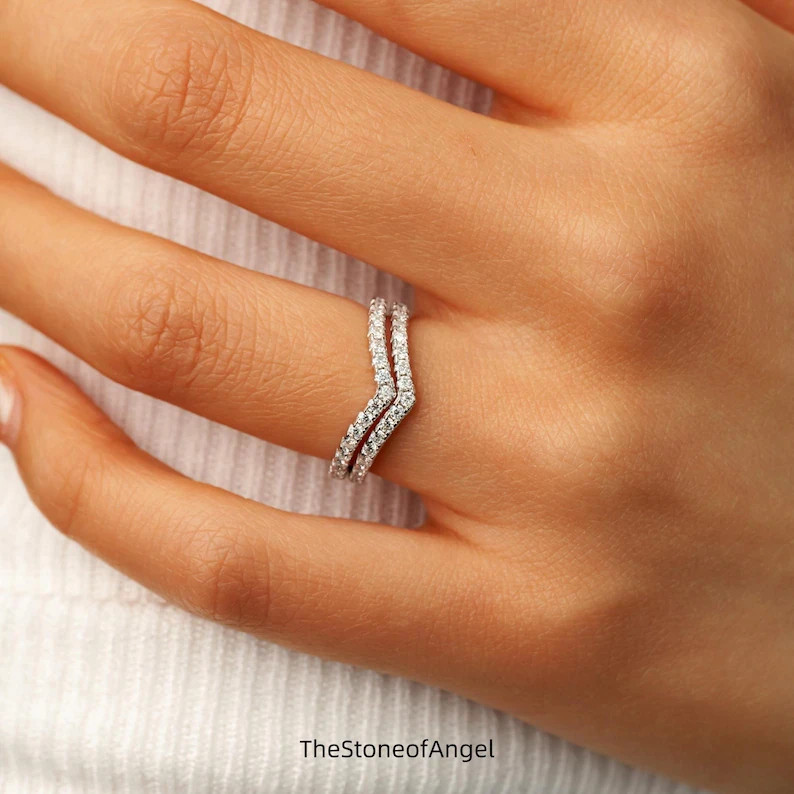 2Ct Round Cut Simulated Diamond Dainty Bridal-Set Ring 14k White Gold Plated