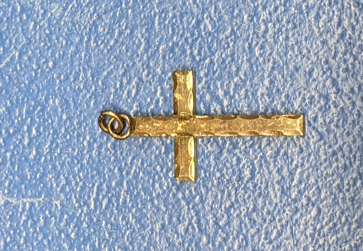Cross Pendant Necklace 925 Sterling Silver Jesus Used Please Refer To The Pictur