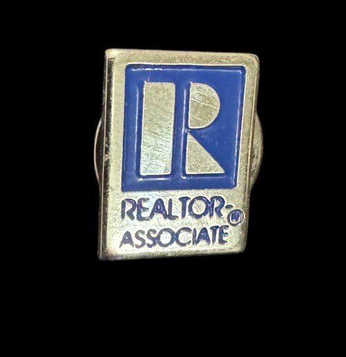 Small Realtor Pin For Real Estate Associate Silver Tone .5″ Tall P3