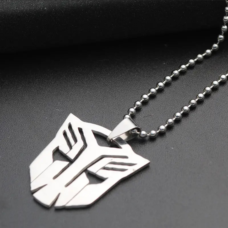Transformers Autobot Stainless Steel Pendant Necklace TV Movie Jewelry