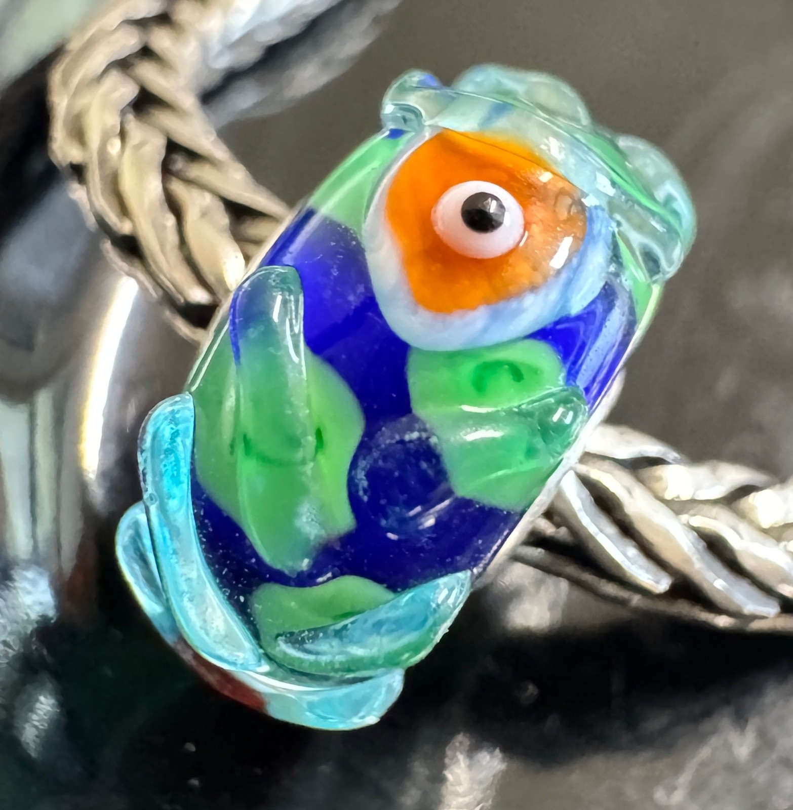 New💕 TROLLBEADS Critters Unique Fish Bead EVENT ONLY ONE OF A KIND🎏