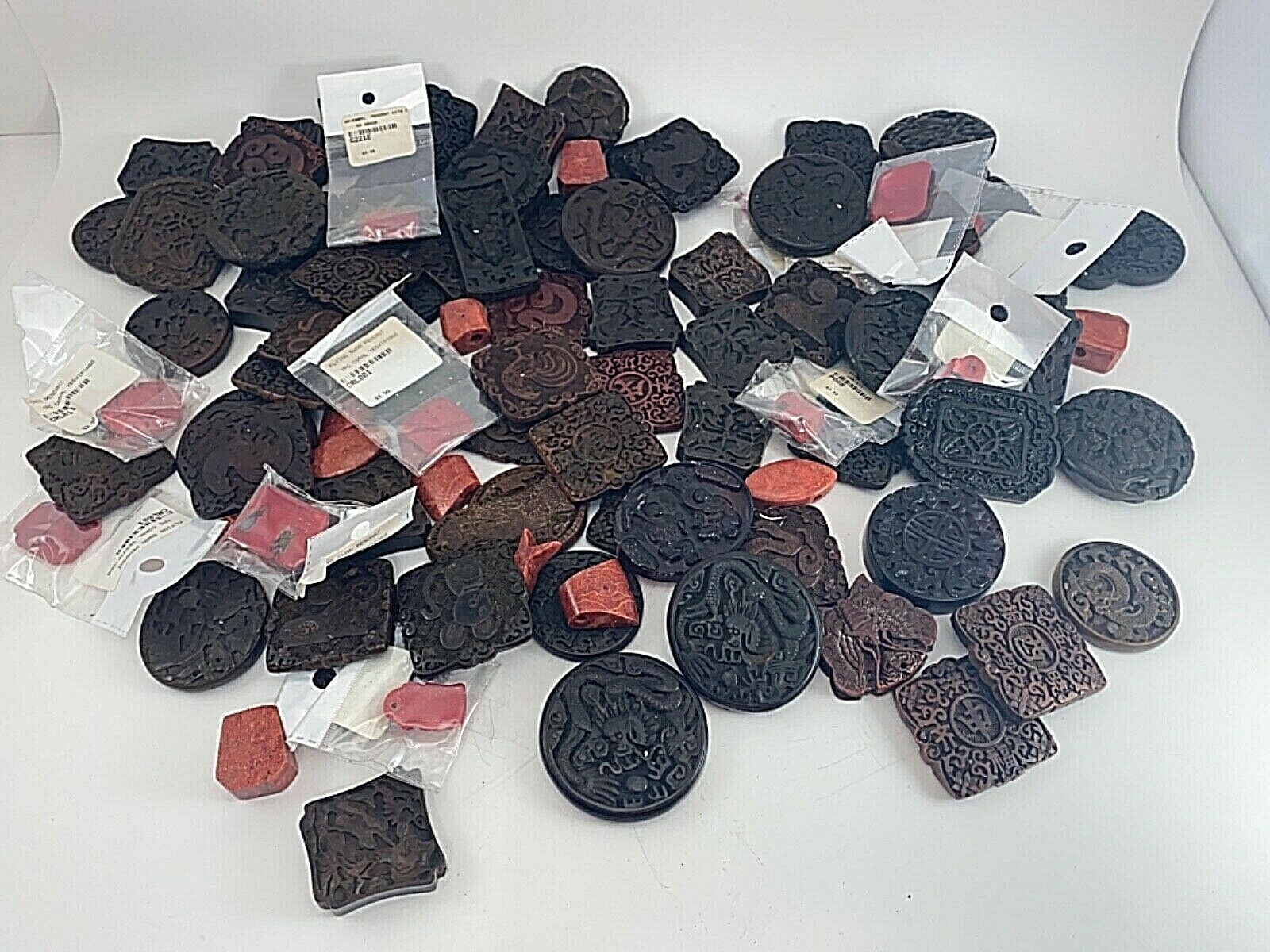100 ~ Lot of Various Pendants ~ Sizes Colors Shapes and Styles Vary ~ Box 294B