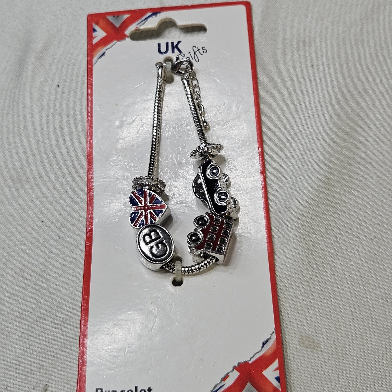 NEW Disney United Kingdom Theme Park Charm Bracelets Lot Of 3