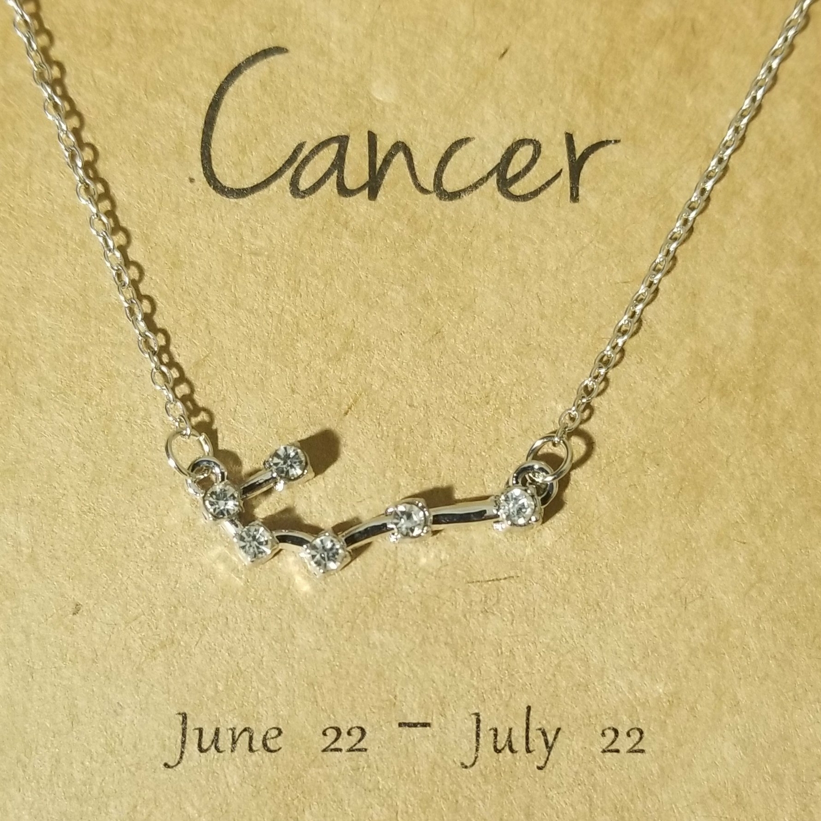 N011 Silver Tone Trendy Shiny Star Zodiac Sign 12 Constellation Pendant Necklace