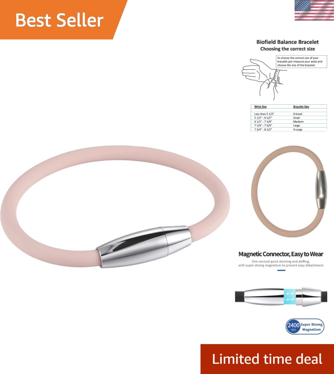 Active Wear Biofield Bracelet for Vertigo Relief & Enhanced Balance | Medium