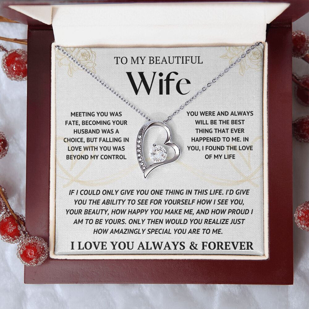 To My Wife Necklace With Luxury Box, USA FREE Shipping, BUY NOW, ORIGINAL Design