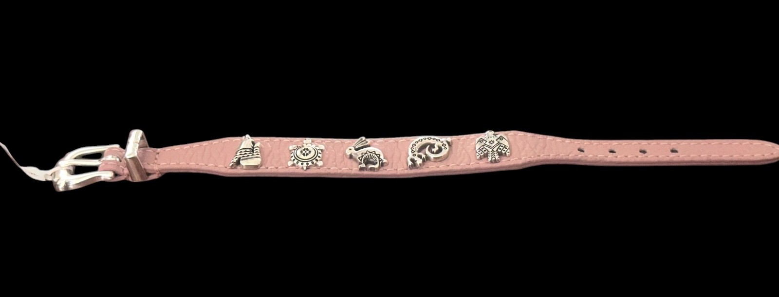 Brighton Desert Friends Bandit Bracelet- leather- pink-desert animals charms