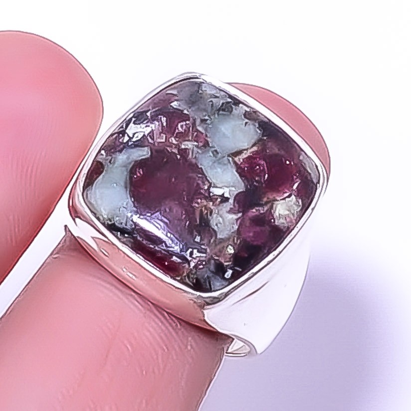 Eudialyte – Russia Gemstone 925 Sterling Silver Handmade Ring 8.5 T81 A346