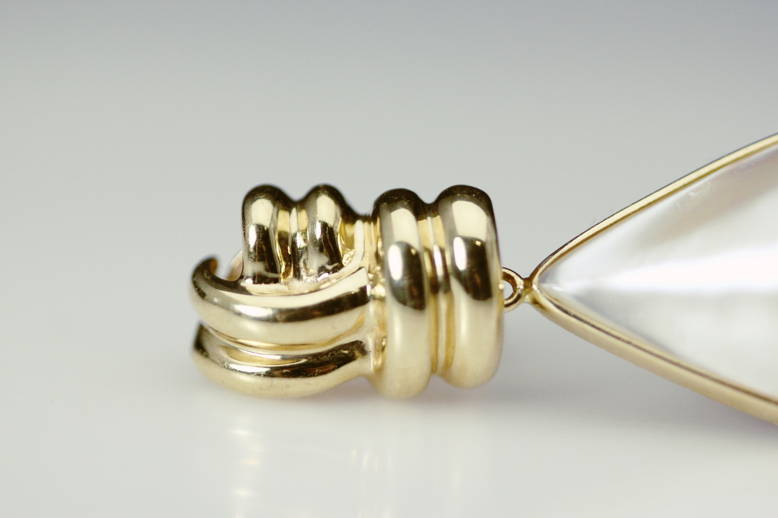 14K Yellow Gold Pearl Teardrop Dangle Earrings 13.3 grams (EAR5725)