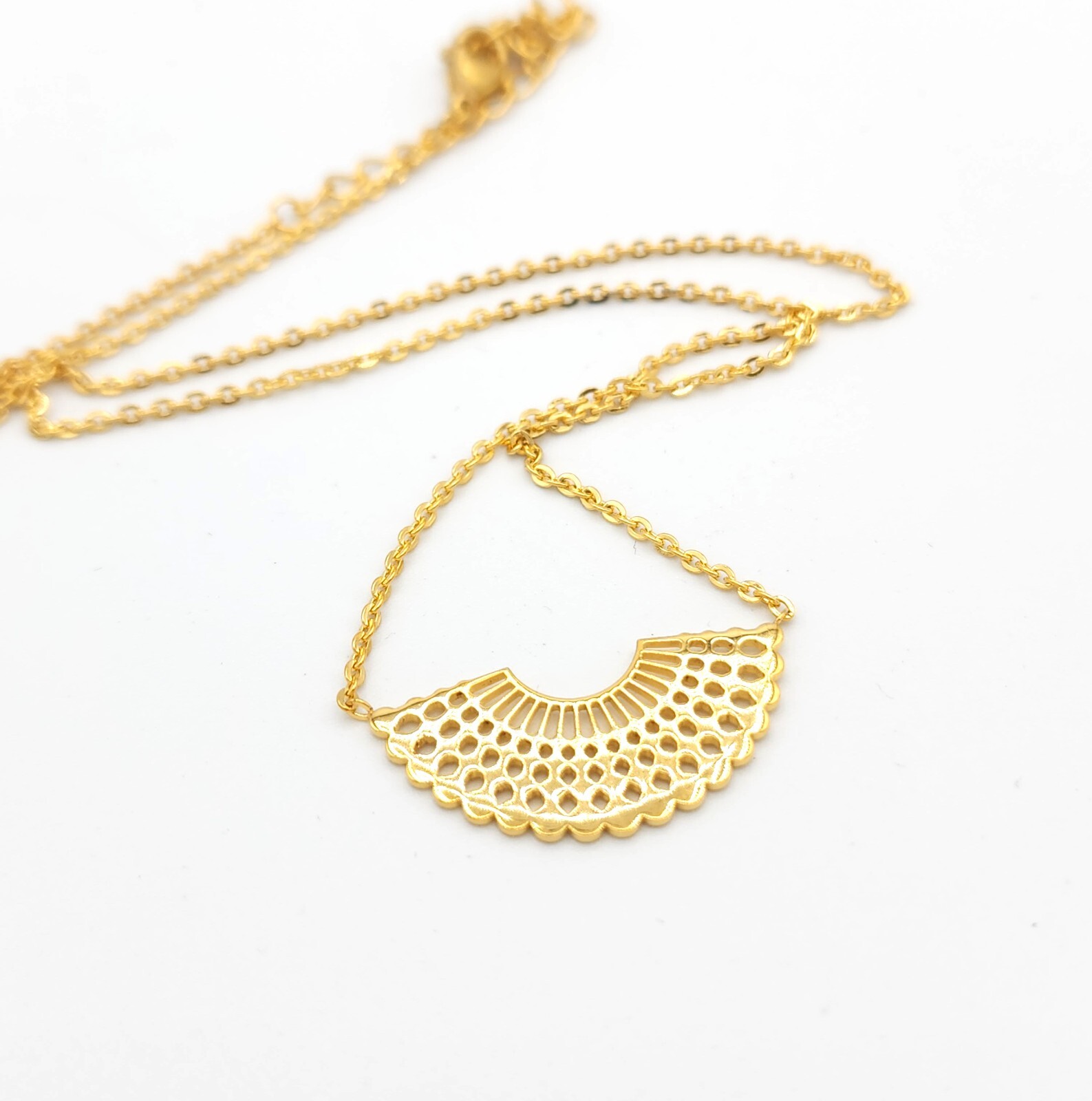 Egyptian Broad Collar [GOLD] Plated Necklace Pendant Jewelry Bib Ancient Pharaoh