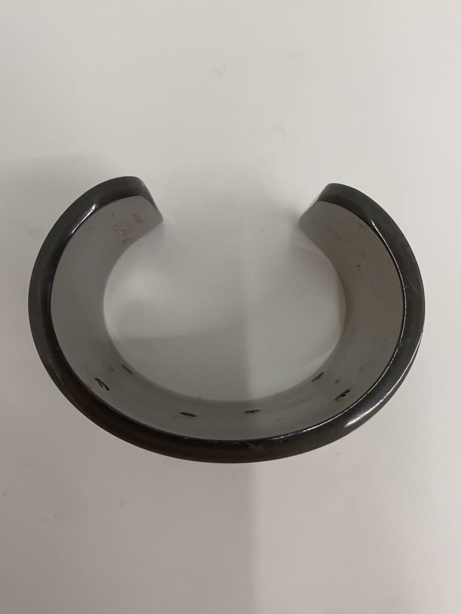 Fendi Bangle Cuff Bracelet FF Logo Gray Women’s Accessories Band Width 4.5cm