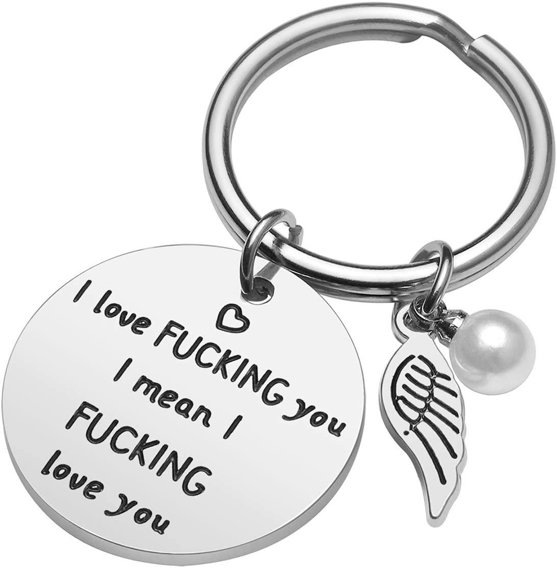 To My Love Couple Keychain To My Wife Necklace Girlfriend Wife Anniversary Gifts