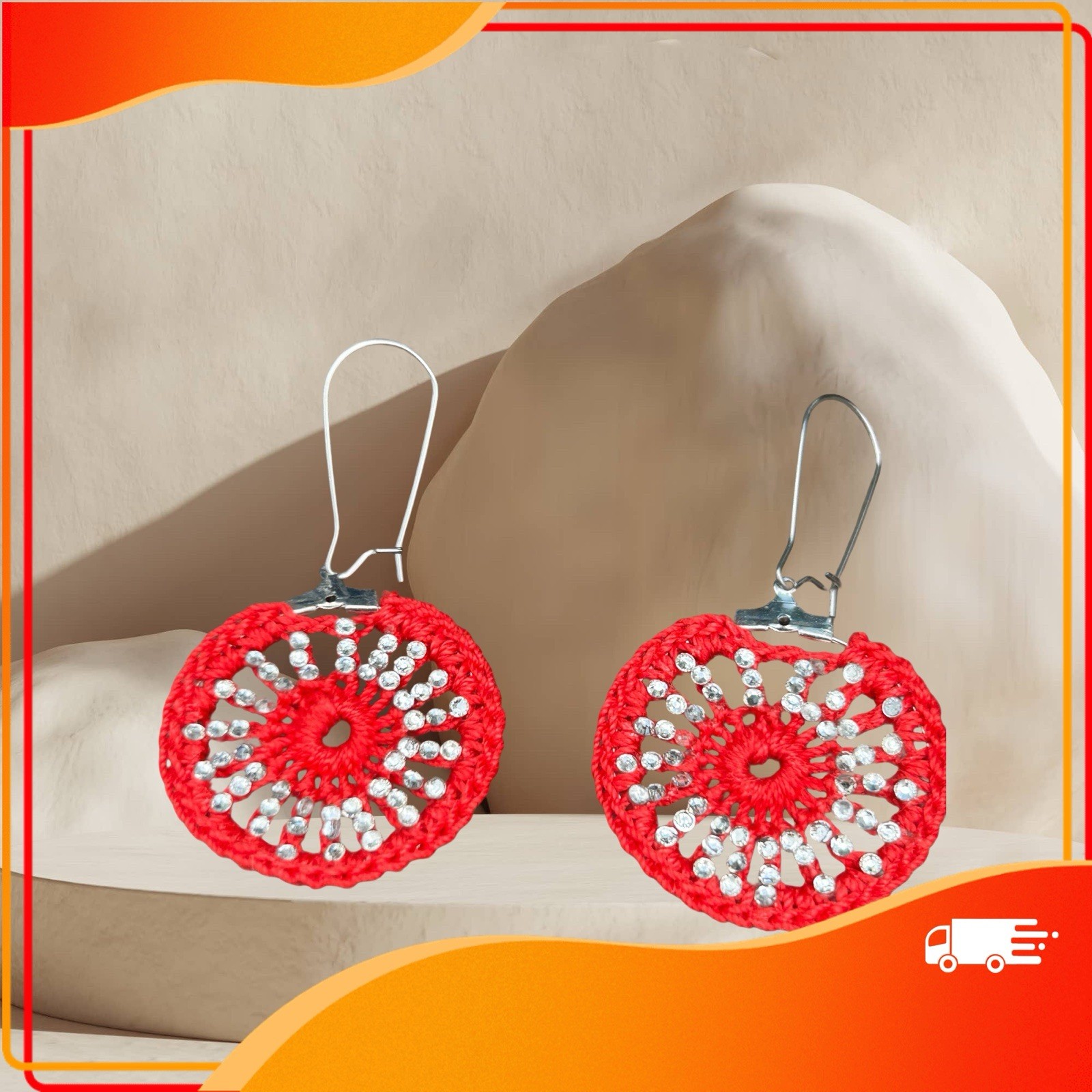 Icy Boho Earrings New Surgical Steel Ear Wire