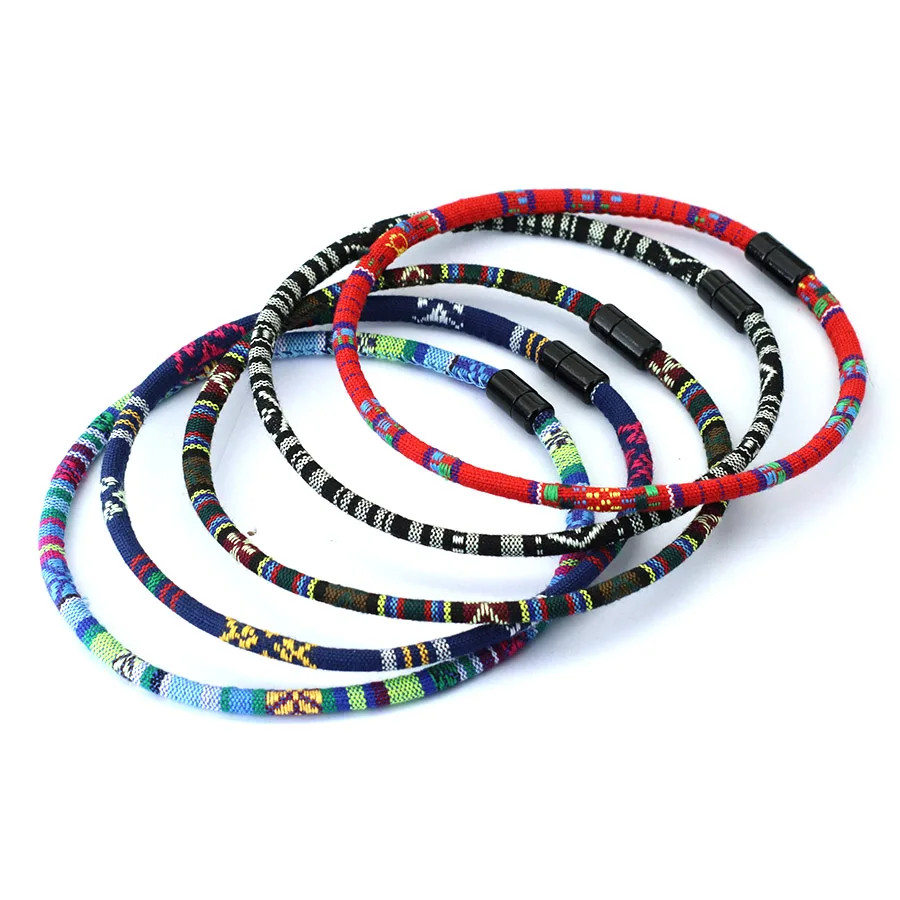 Braided Rope Necklace Bohemian 6mm Cord 20in Surf Style Men Length Jewelry