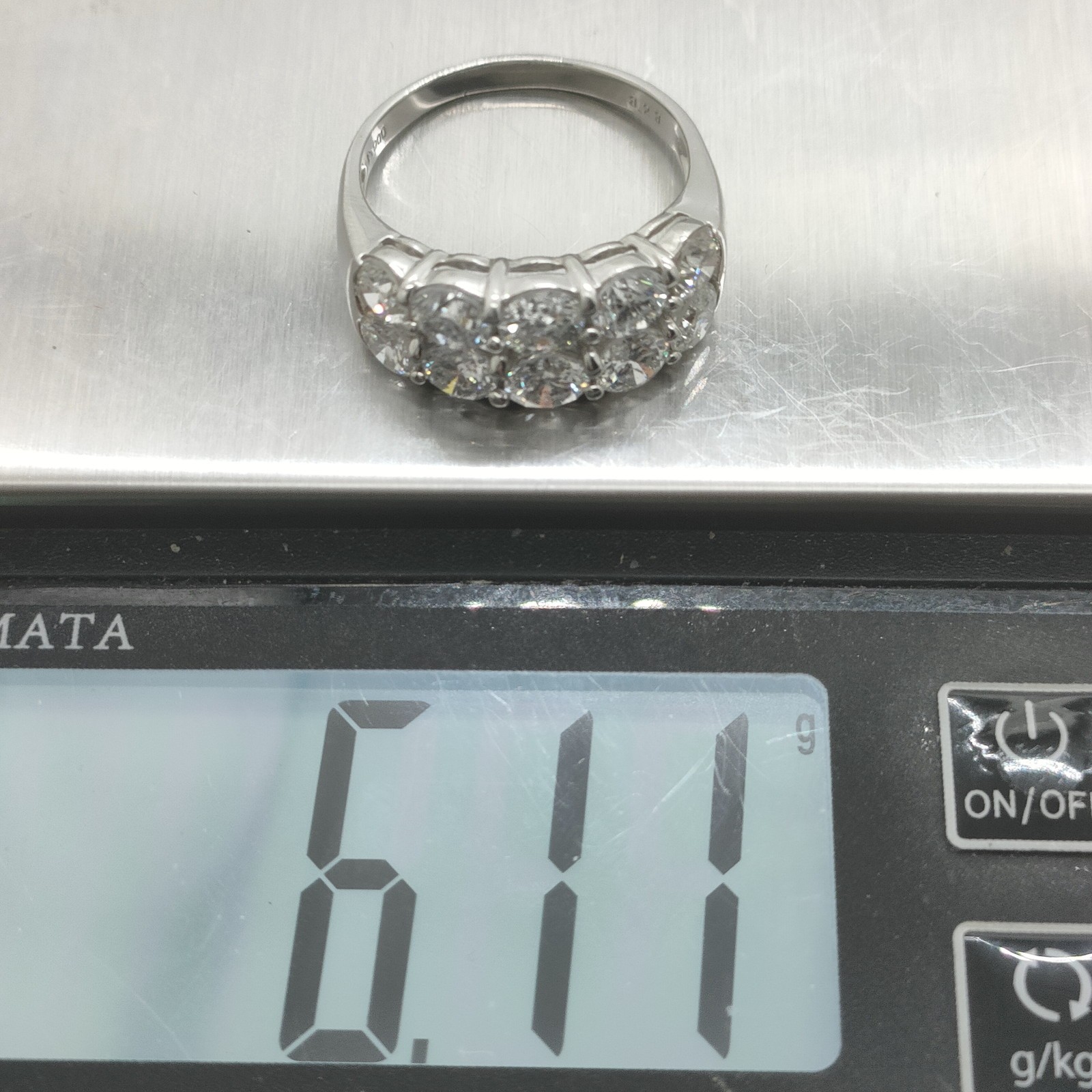 Jewelry Ring Natural Diamond 3.23ct Platinum 2344883