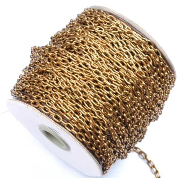 5M gold plated and silver cable openings link iron metal chains and colors