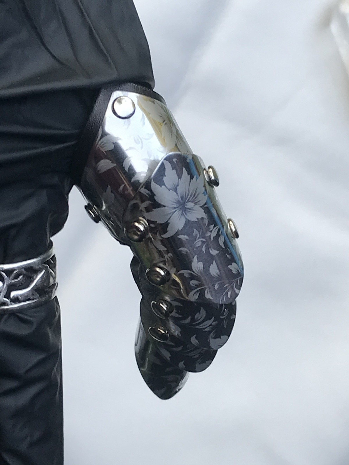 Personalized engraved Armour Ring Gothic Steampunk Articulated Claw Handmade UK
