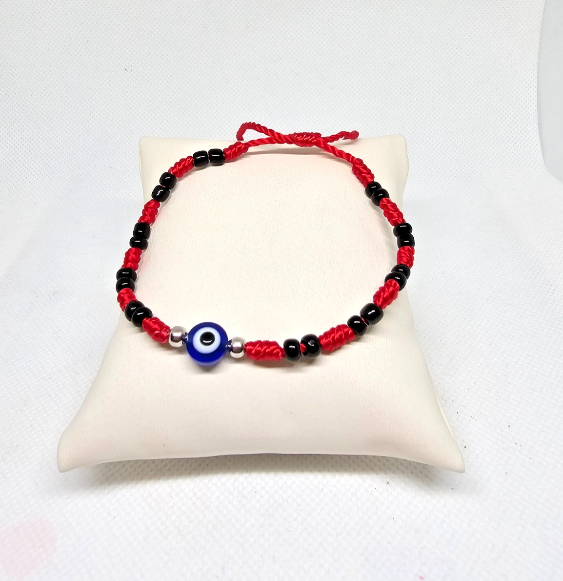 PULSERA OJO TURCO ROJO NEGRO / Turkish Eye Bracelet PROTECCION CONTRA MAL DE OJO