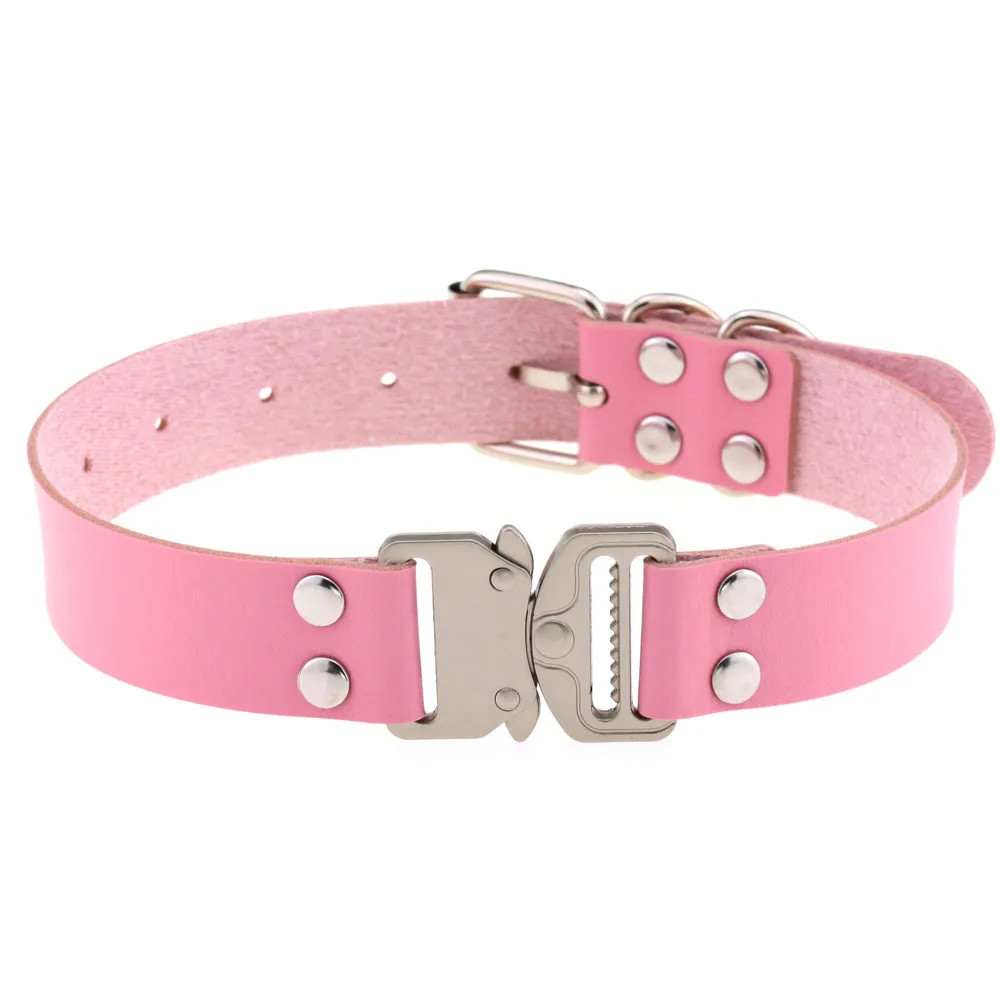 Harajuku Choker PU Leather Gothic Necklace Anime Cosplay Jewelry Gift