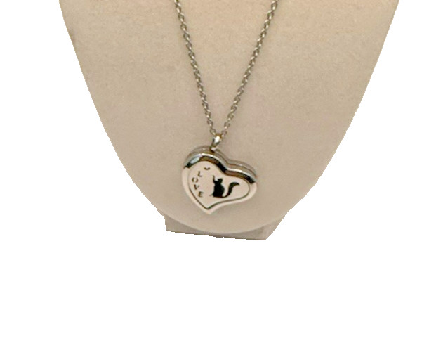 Aroma Diffuser Gem Magnetic Locket Necklance Kitty Cat Love Butterfly