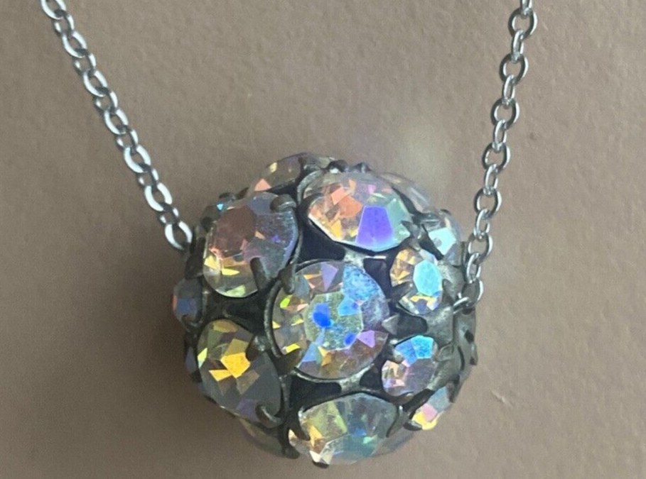 NEW Happy New Year Falling Ball Necklace